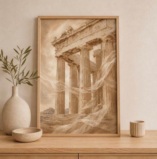 Affiche décorative A4 sans cadre – Acropole
