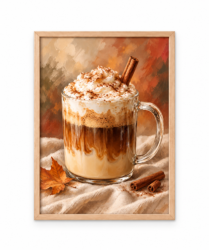 Affiche décorative A4 – Cinnamon Latte