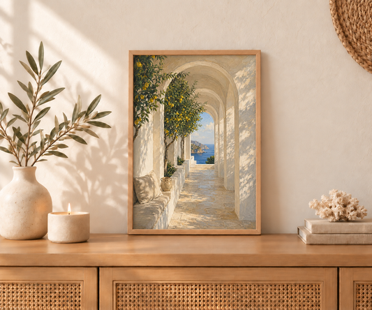 Affiche décorative A4 – Lemon Coast