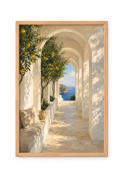 Affiche décorative A4 – Lemon Coast