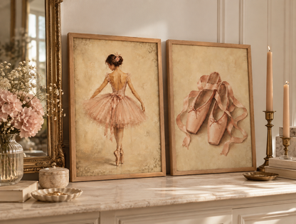 Duo d’affiches décoratives A4 sans cadre – Anna