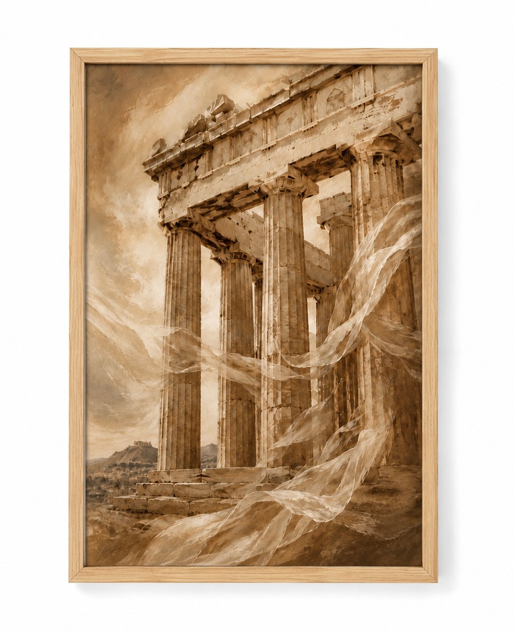 Affiche décorative A4 sans cadre – Acropole