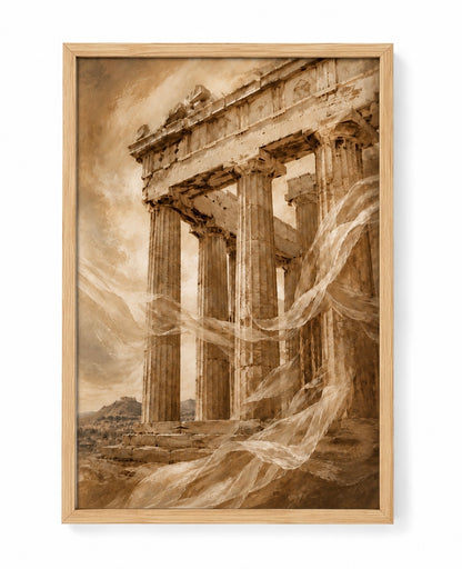 Affiche décorative A4 sans cadre – Acropole