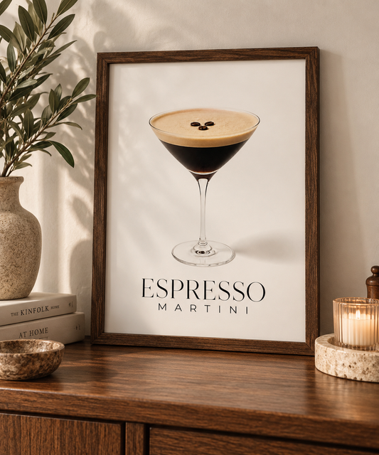 Affiche décorative A4 sans cadre – Espresso Martini