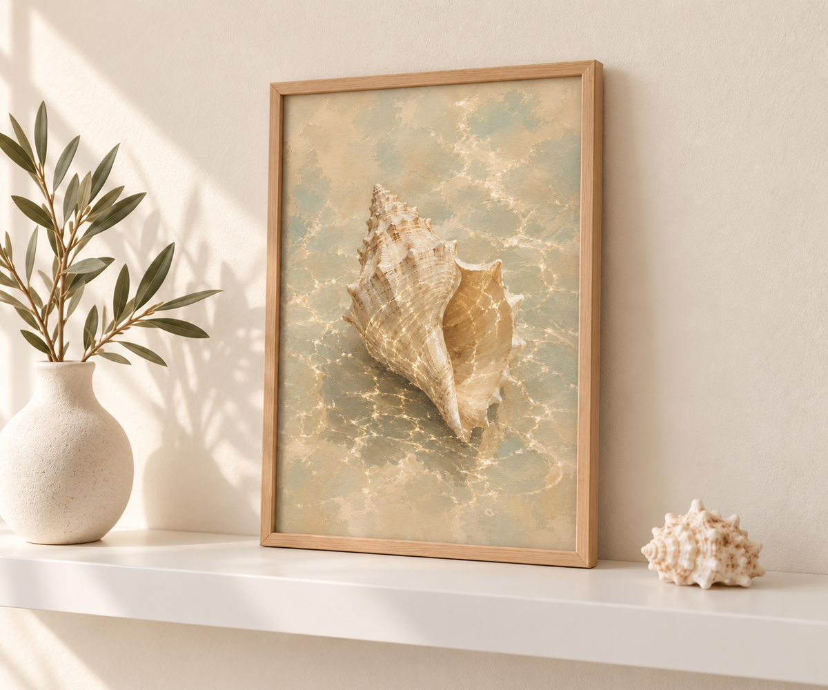 Affiche décorative A4 sans cadre – Seashell
