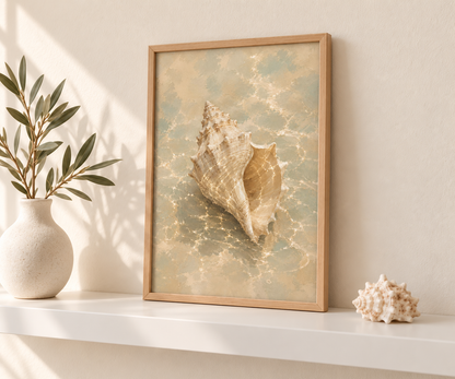 Affiche décorative A4 sans cadre – Seashell