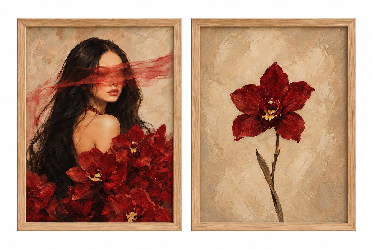 Duo d’affiches décoratives A4 – Valentina