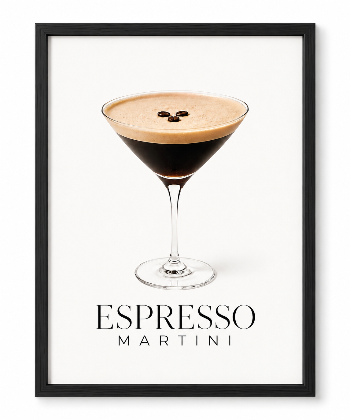 Affiche décorative A4 sans cadre – Espresso Martini