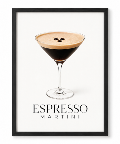 Affiche décorative A4 sans cadre – Espresso Martini