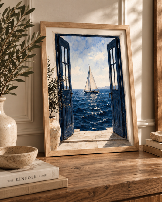 Affiche décorative A4 sans cadre – Midnight Sea