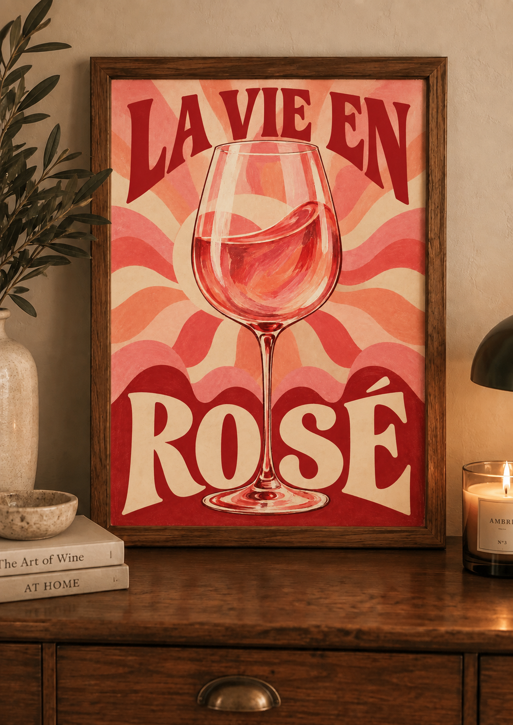 La Vie en Vin — Lot de 4 Affiches A4 Rétro 🍷