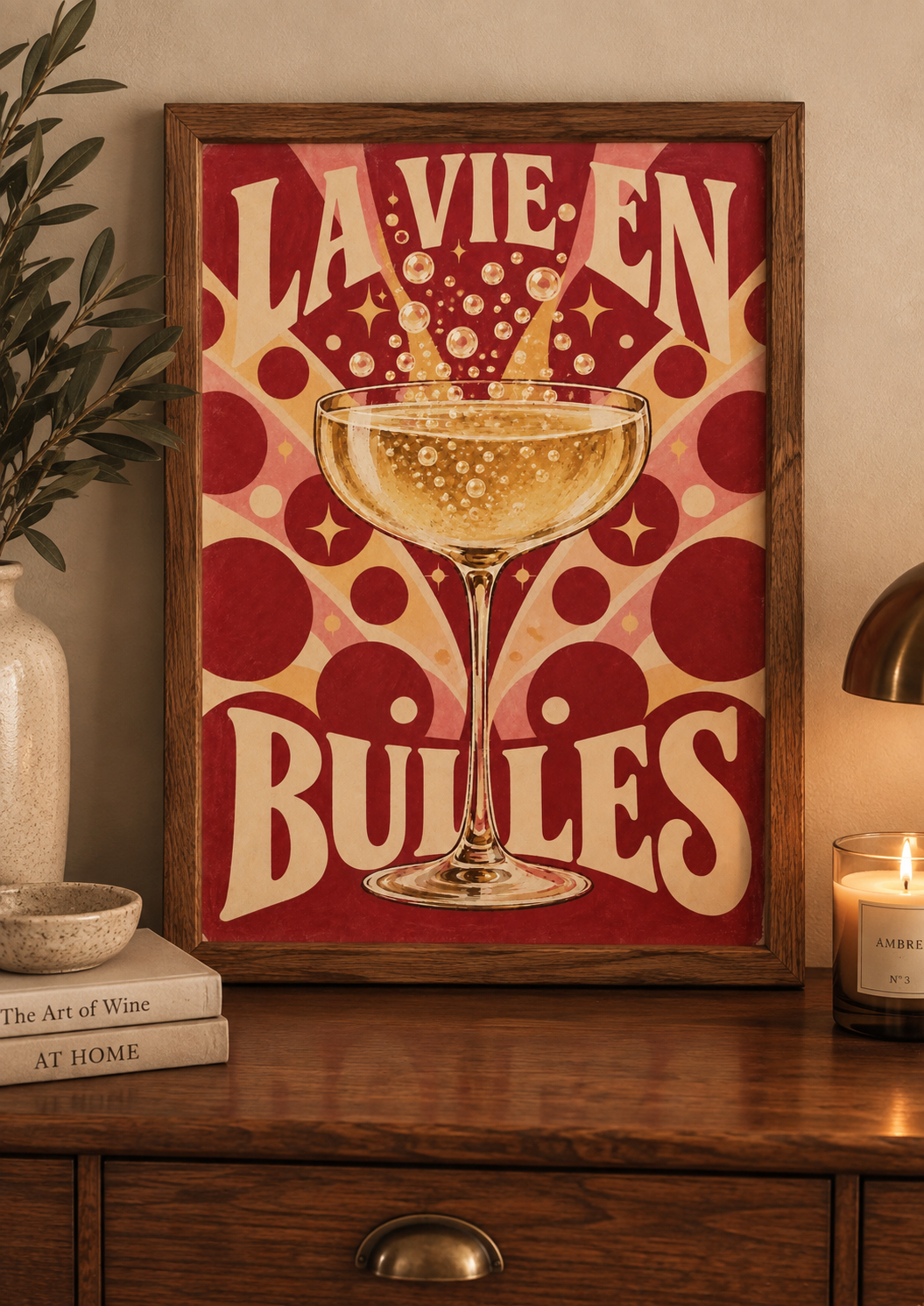 La Vie en Vin — Lot de 4 Affiches A4 Rétro 🍷