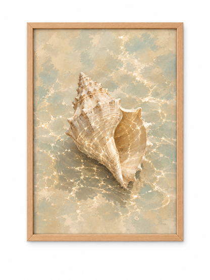 Affiche décorative A4 sans cadre – Seashell