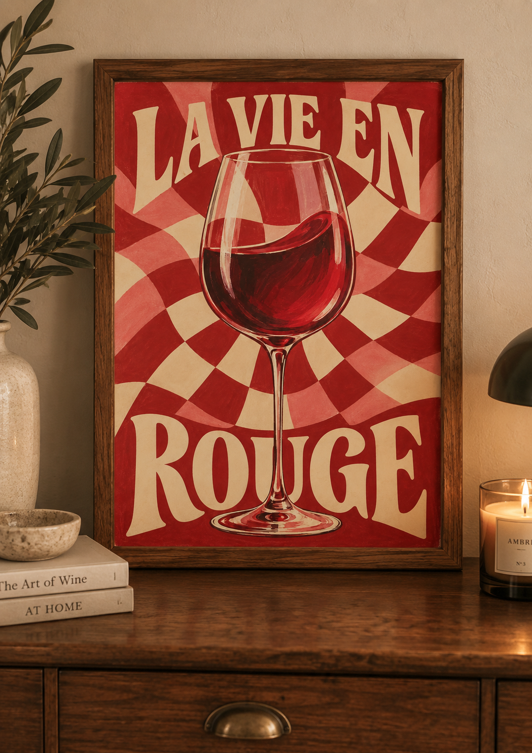 La Vie en Vin — Lot de 4 Affiches A4 Rétro 🍷
