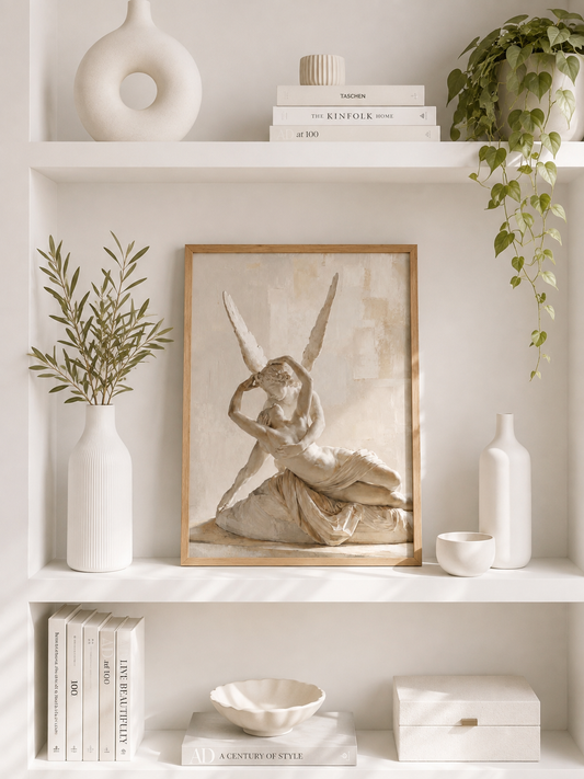 Affiche décorative A4 sans cadre – Éros & Psyché