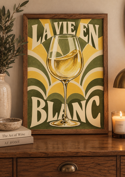 La Vie en Vin — Lot de 4 Affiches A4 Rétro 🍷