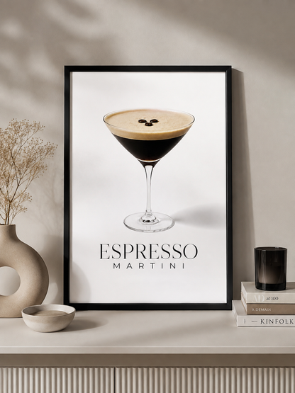 Affiche décorative A4 sans cadre – Espresso Martini