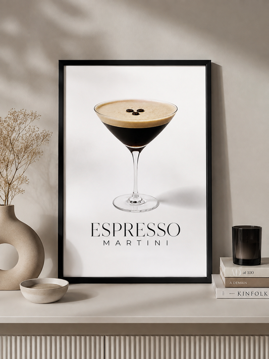 Affiche décorative A4 sans cadre – Espresso Martini