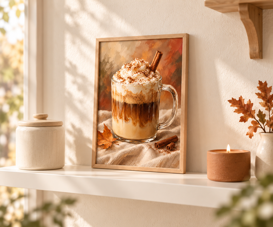 Affiche décorative A4 – Cinnamon Latte