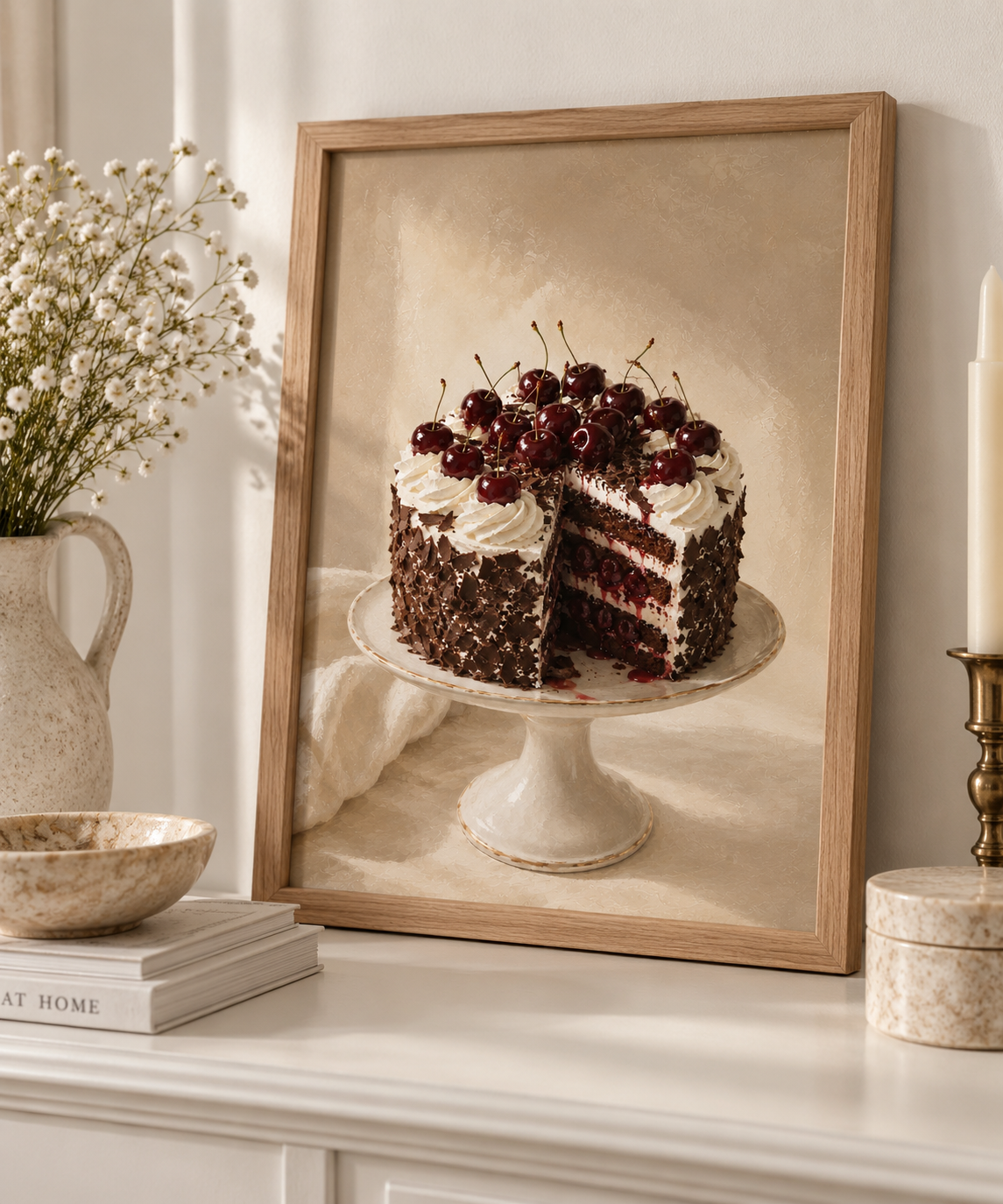 Affiche décorative A4 sans cadre – Cherry & Chocolate