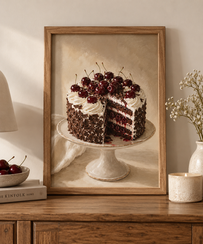 Affiche décorative A4 sans cadre – Cherry & Chocolate
