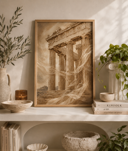 Affiche décorative A4 sans cadre – Acropole