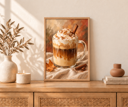 Affiche décorative A4 – Cinnamon Latte