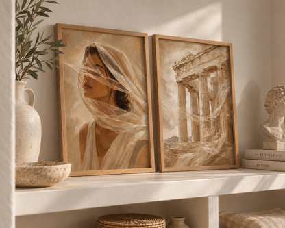 Duo d’affiches décoratives A4 – Elysia
