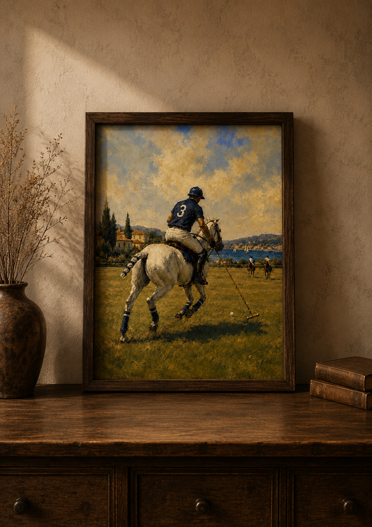 Affiche décorative A4 sans cadre – Polo Vintage