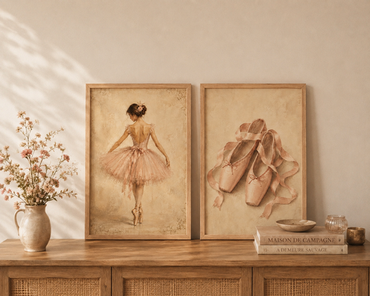 Duo d’affiches décoratives A4 sans cadre – Anna