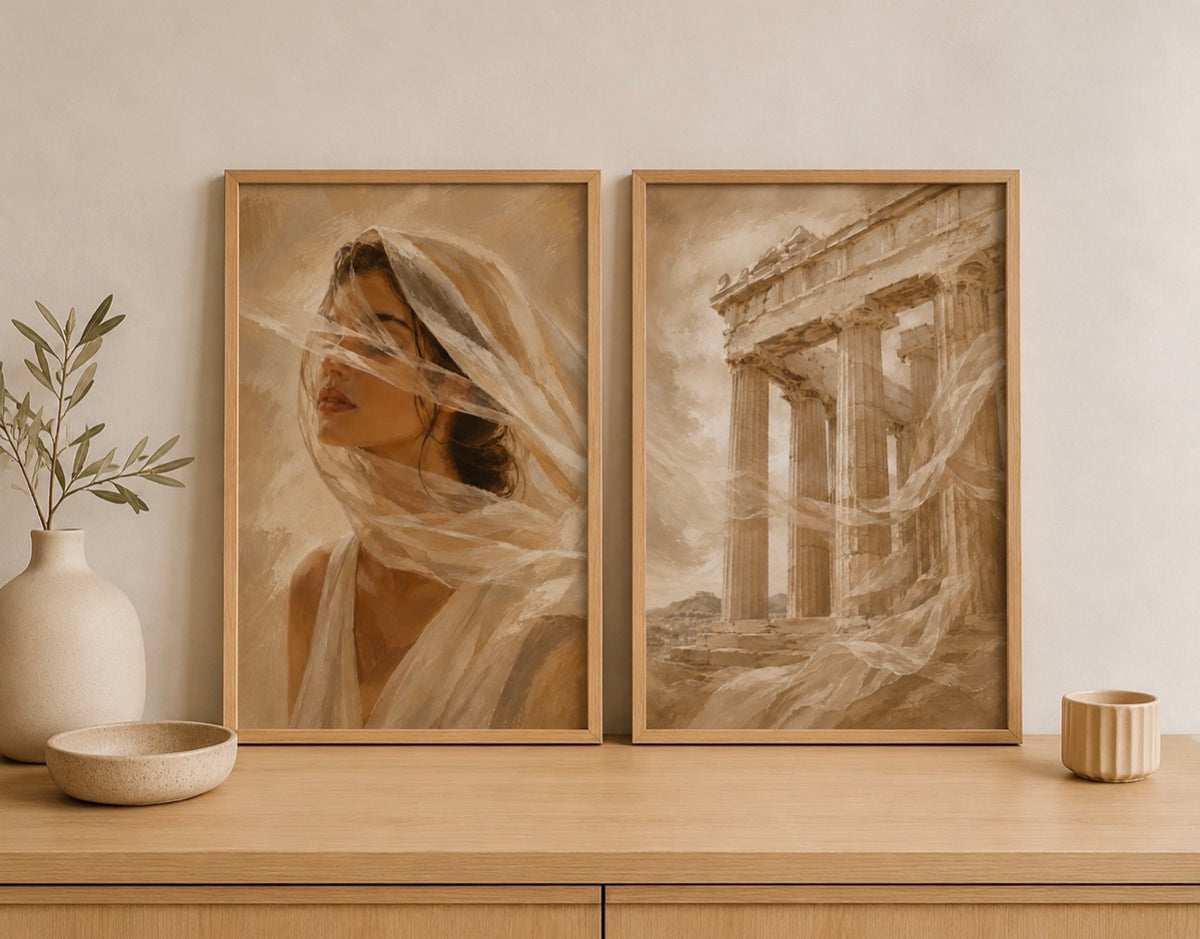 Duo d’affiches décoratives A4 – Elysia