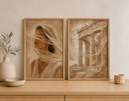 Duo d’affiches décoratives A4 – Elysia