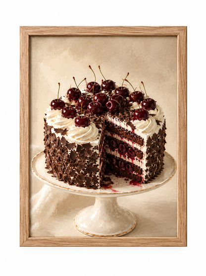 Affiche décorative A4 sans cadre – Cherry & Chocolate