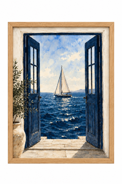 Affiche décorative A4 sans cadre – Midnight Sea