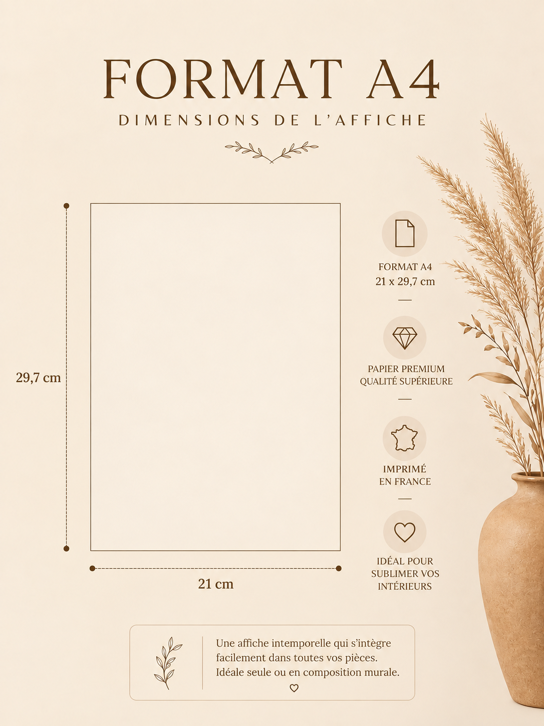 Affiche décorative A4 sans cadre – Acropole