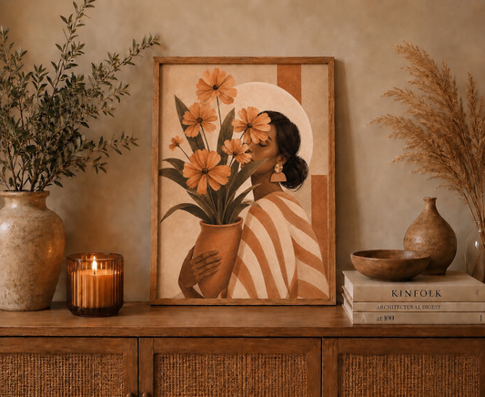 Affiche décorative A4 sans cadre – Flora ✨