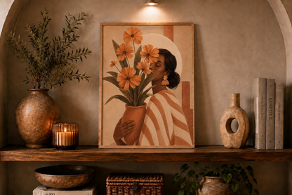 Affiche décorative A4 sans cadre – Flora ✨