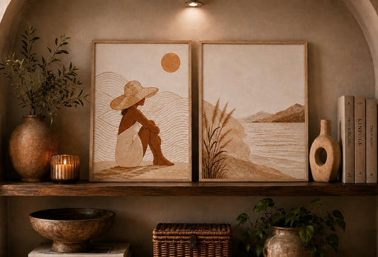 Duo d’affiches décoratives A4 sans cadres – Sofia ✨