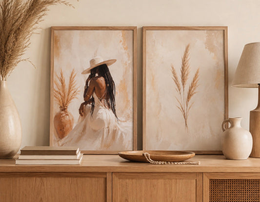Duo d’affiches décoratives A4 sans cadres – Alma ✨