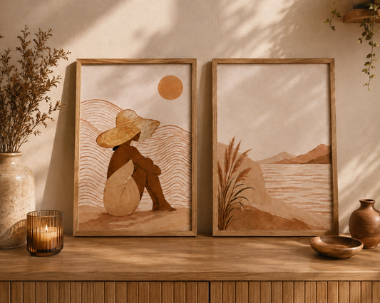 Duo d’affiches décoratives A4 sans cadres – Sofia ✨