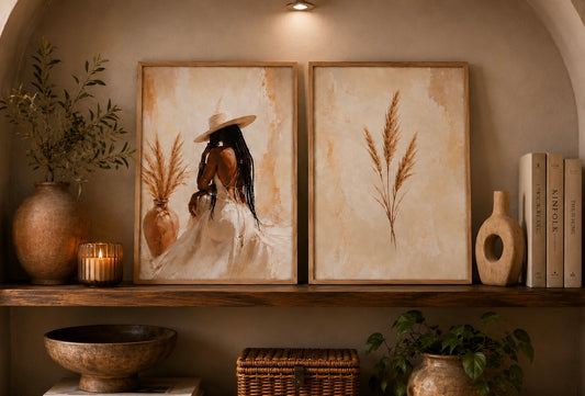 Duo d’affiches décoratives A4 sans cadres – Alma ✨
