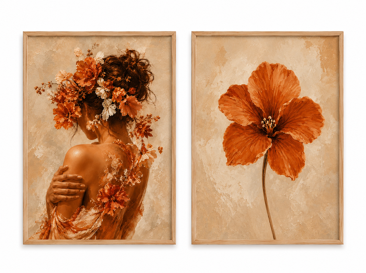 Duo d’affiches décoratives A4 sans cadres – Anastasia ✨